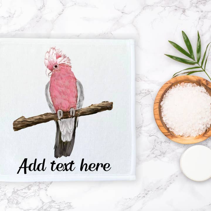 MerikaArt - Wholesale Wash Cloth - Galah Cockatoo Bird Washcloth5