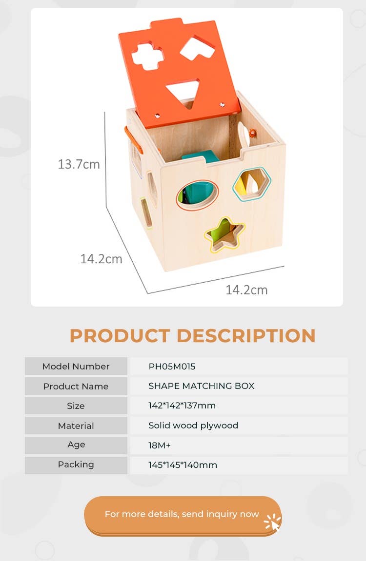 VIGOR - Wholesale Wood Toy - Kids - Classic learning toys shapes puzzle wooden educational toy9