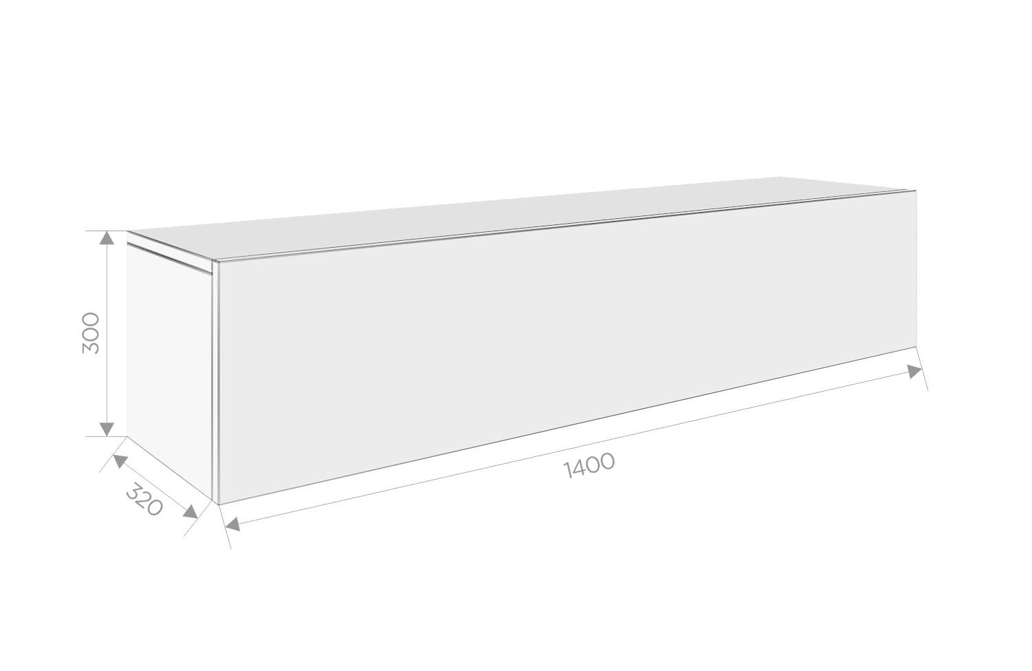 PLATAN ROOM - Wholesale Console Table - TV Cabinet TV Stand 140 cm Hanging or Standing3