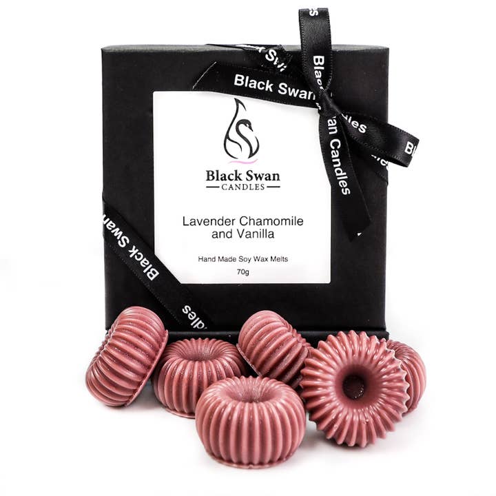 Black Swan Candles - Lavender, Chamomile & Vanilla Wax Melts for wholesale by Black Swan Candles