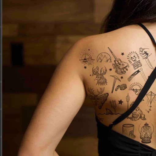 Everybody Has Skin LLC - Wholesale Temporary Tattoo - HOOKUP BRAND TEMPORARY TATTOO SHEETS (9) -SPECIAL FX MAKEUP1