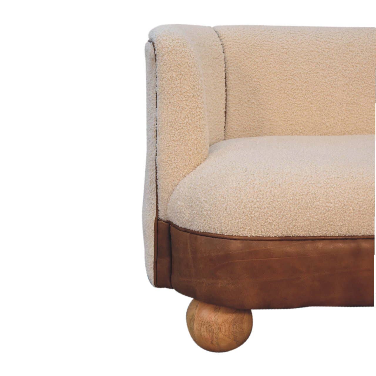 Artisan Furniture – wholesale Sofa – Boucle Cream Buffalo Small Sofa5