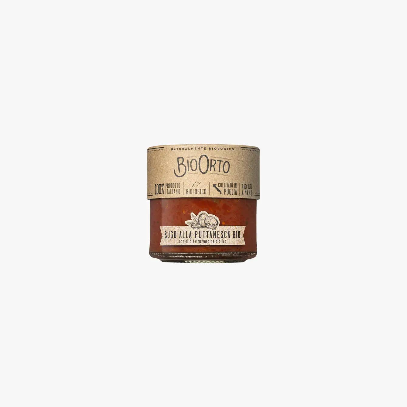 Bio Orto Società Cooperativa Agricola - Wholesale Pasta Sauce - Organic puttanesca sauce 185gr