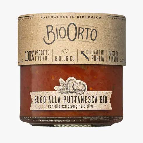 Bio Orto Società Cooperativa Agricola - Wholesale Pasta Sauce - Organic puttanesca sauce 185gr0