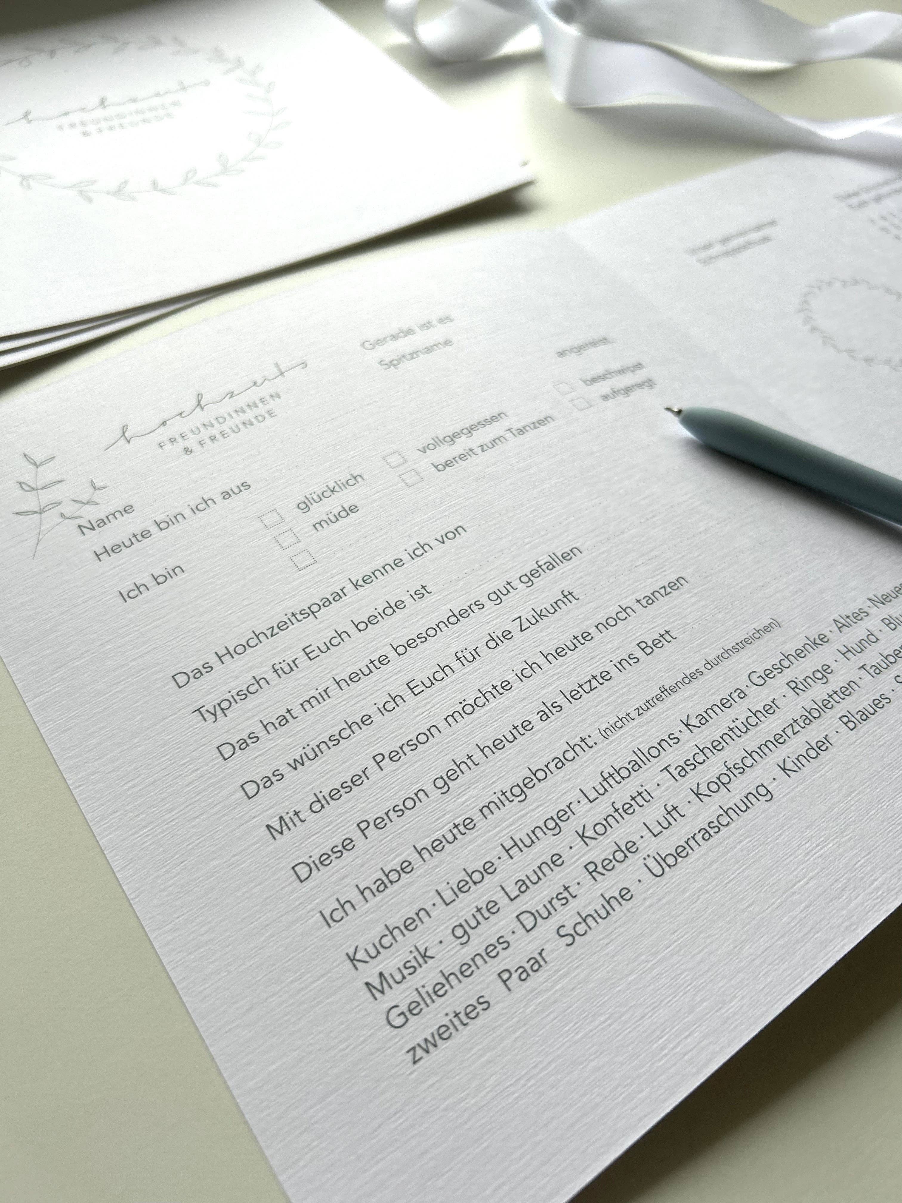 SANS.design - Wholesale Guest Book - Guestbook cards to fill out0