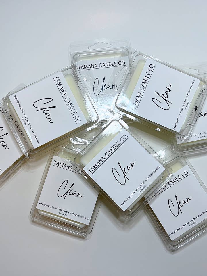 Clean Wax Melt for wholesale by Tamana Candle Co.