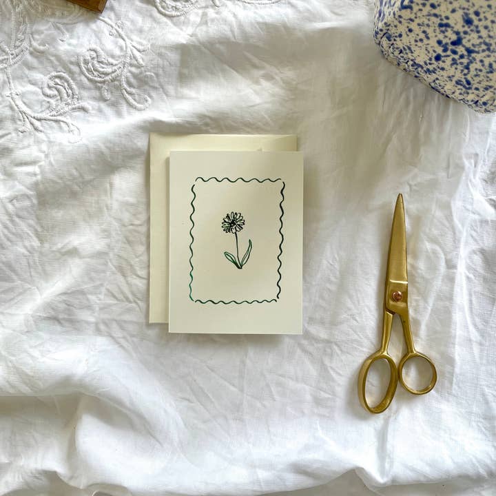 Annie Brougham Paper Goods. - Wholesale Everyday Greeting Card - Pen and Ink - Daisy