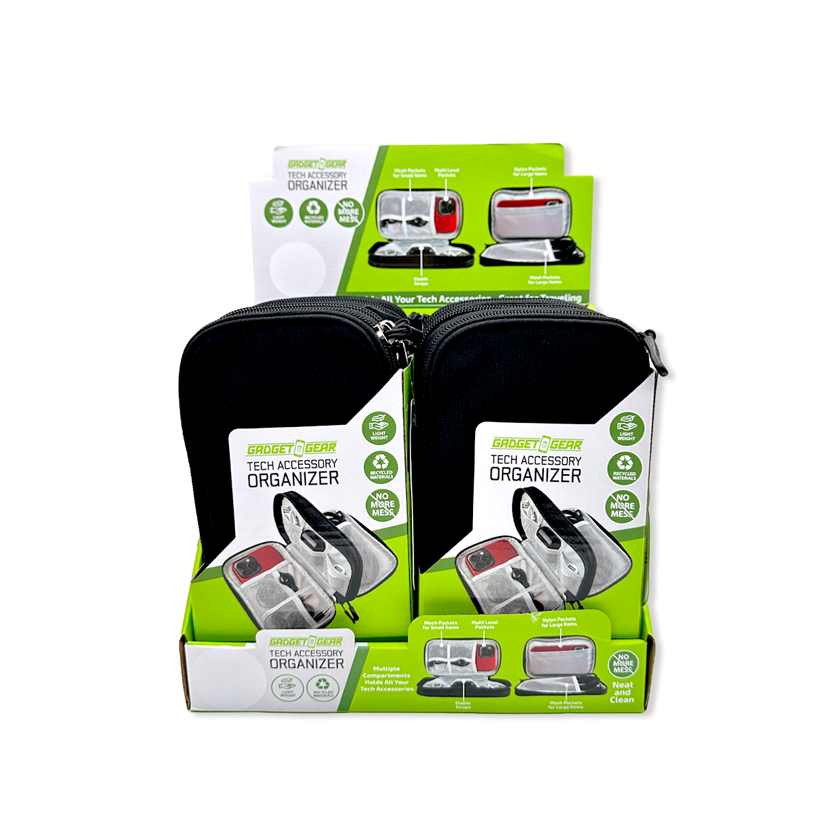 Novelty Brands - Wholesale Retailer Display - Accessories - Gadget Gear Tech Accessories Organizer Store Bag - 6/Display4