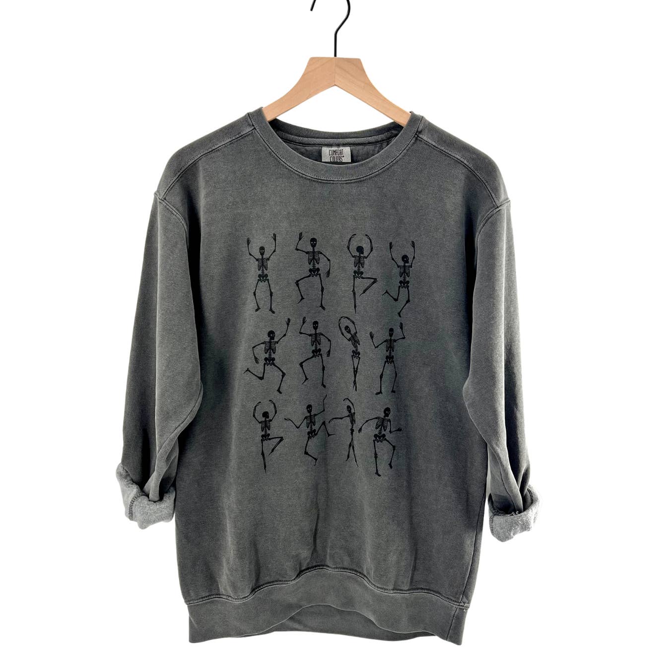 Meg Ann Co. - Wholesale Graphic Sweatshirt - Women's - Dancing Skeleton Crewneck