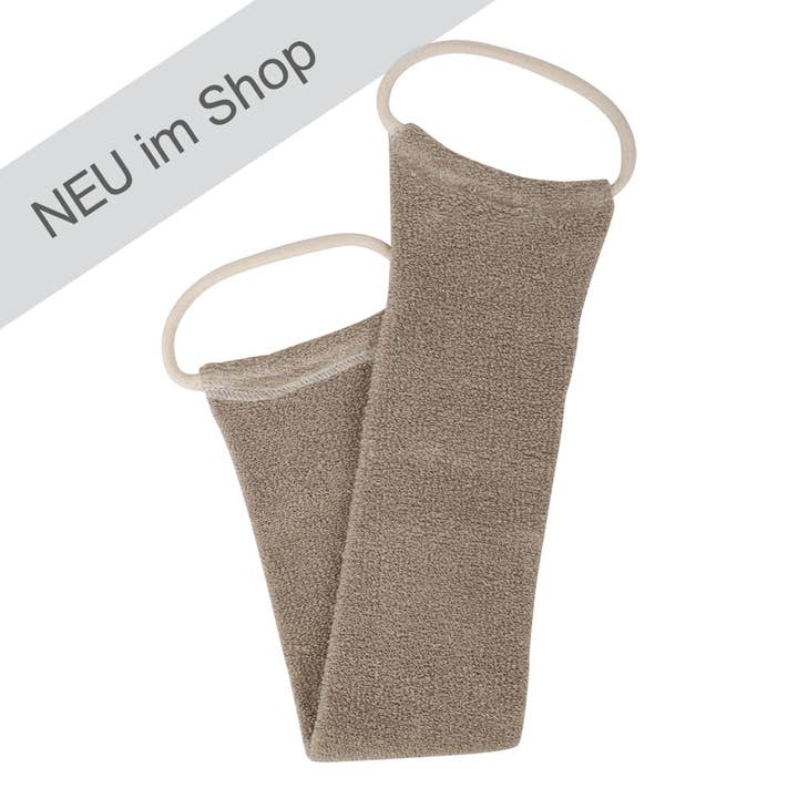 Massage belt made of organic linen and cotton for wholesale by actiMare natural cosmetics
