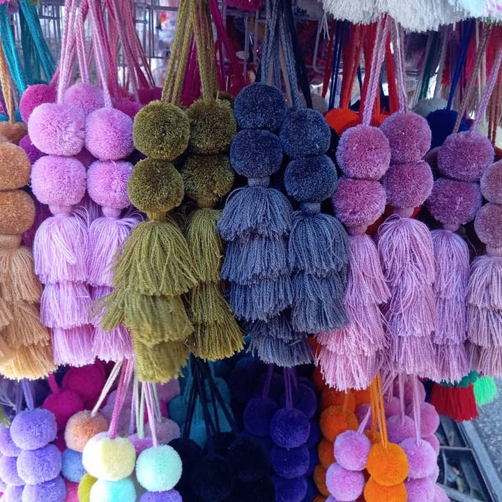 The Faria - Wholesale Purse/Bag Accessory - Women's - Pom Pom Tassel bag Charm