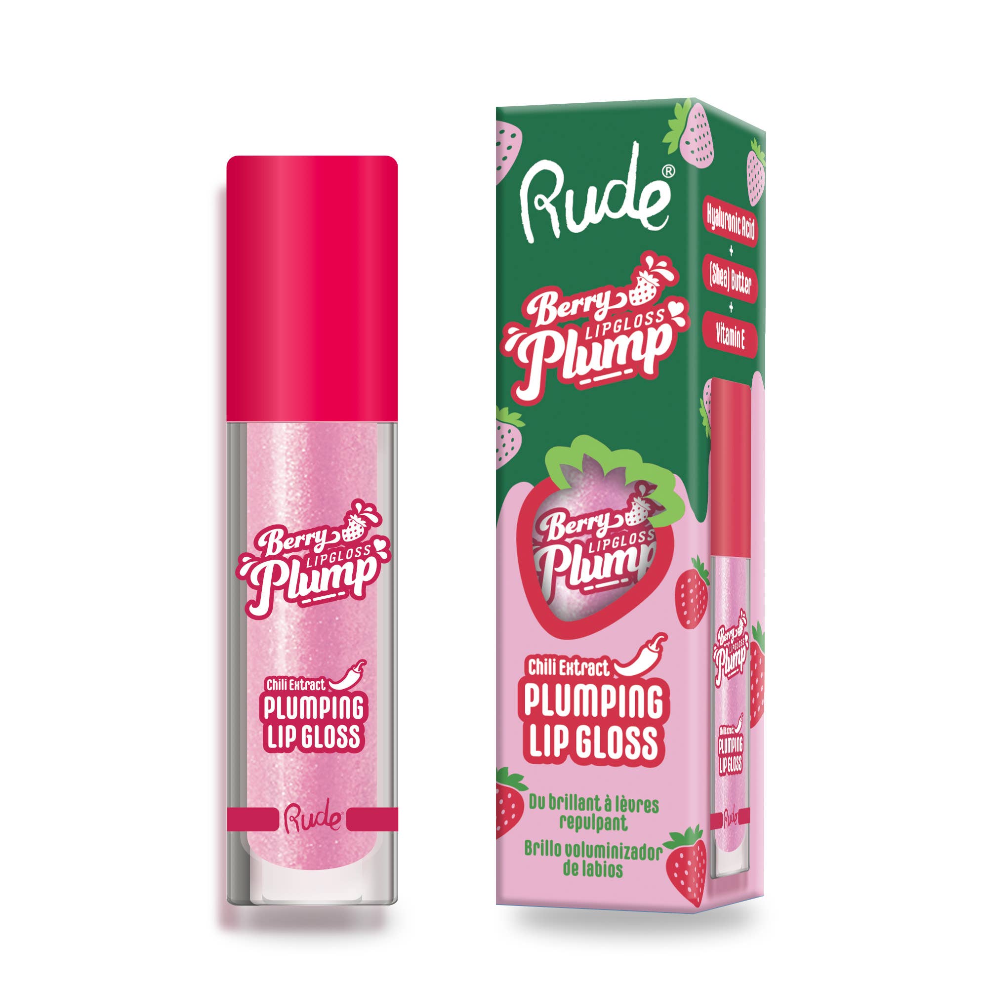 Rude Cosmetics – wholesale Lip-gloss – Berry Plump Plumping Lip Gloss4