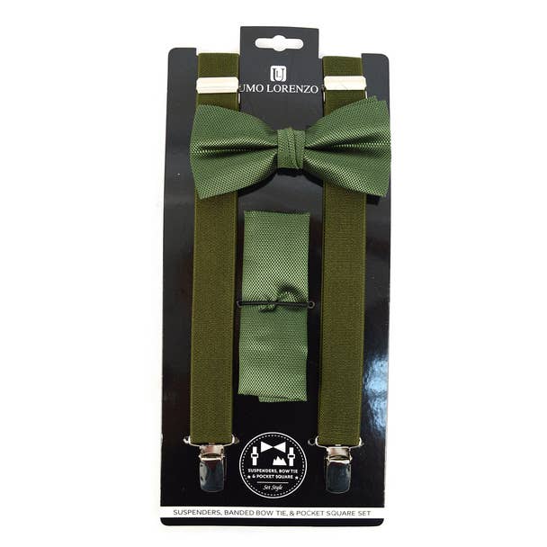 Selini New York - Wholesale Suspenders - Men's - Men's Solid Color Clip-on Suspenders13
