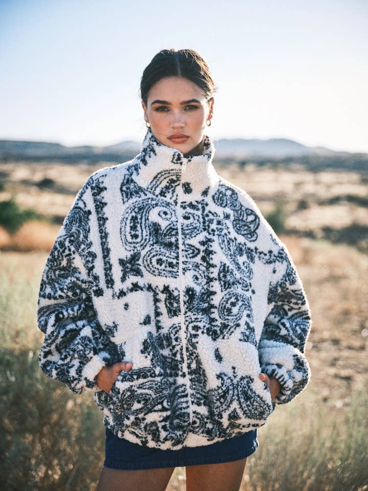 CHRIS FLEECE JACKET - Paisley, Cozy and other Purchase Wholesale fleece jacket. Free Returns & Net 60 Terms on Faire trending on Faire.