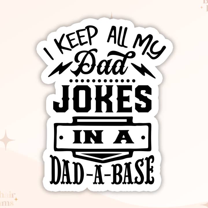 Adesivo Dad Jokes - Adesivos de piada - Paternidade por atacado de Big Chair Dreams