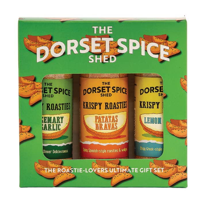 2Guys – wholesale Food gift basket – Krispie Roasties Roast Potato Seasoning Gift Pack for Roastie Lovers - Three fantastic flavours0