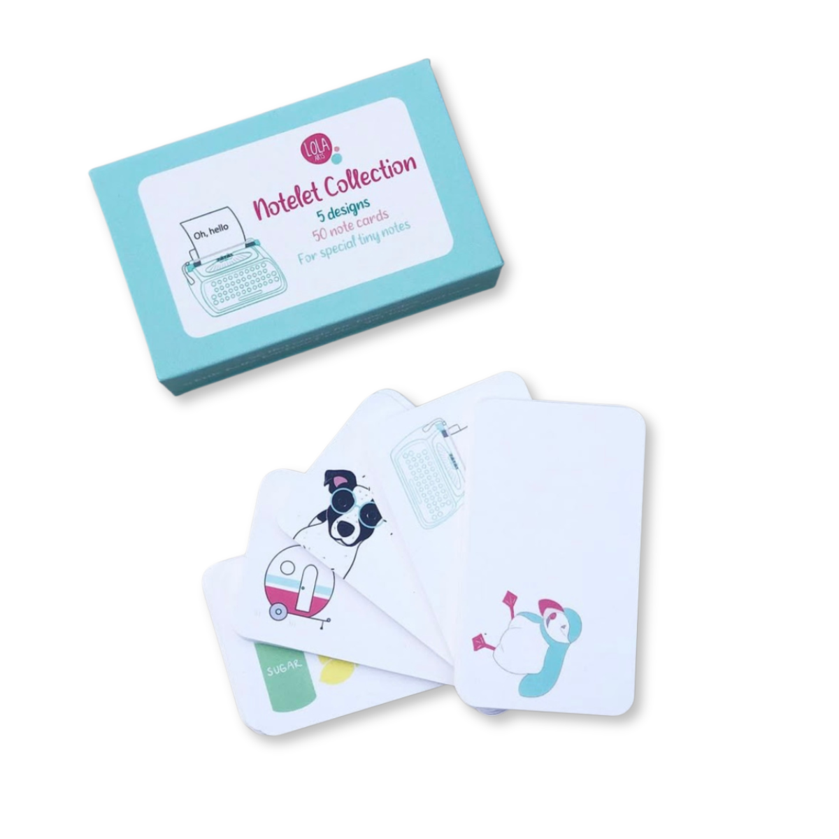 Lola Arts - Wholesale Stationery/Notecard Set - Notelets, tiny note card set4