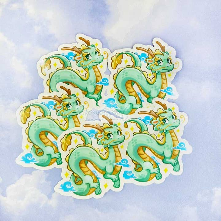 Dreamchaserart - Wholesale Sticker - clear vinyl ( transparent) Dragon sticker2