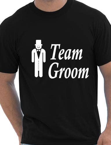 Print4U - Wholesale Screen printed t-shirt – Men′s - Team Groom Stag Night Wedding T-Shirt0