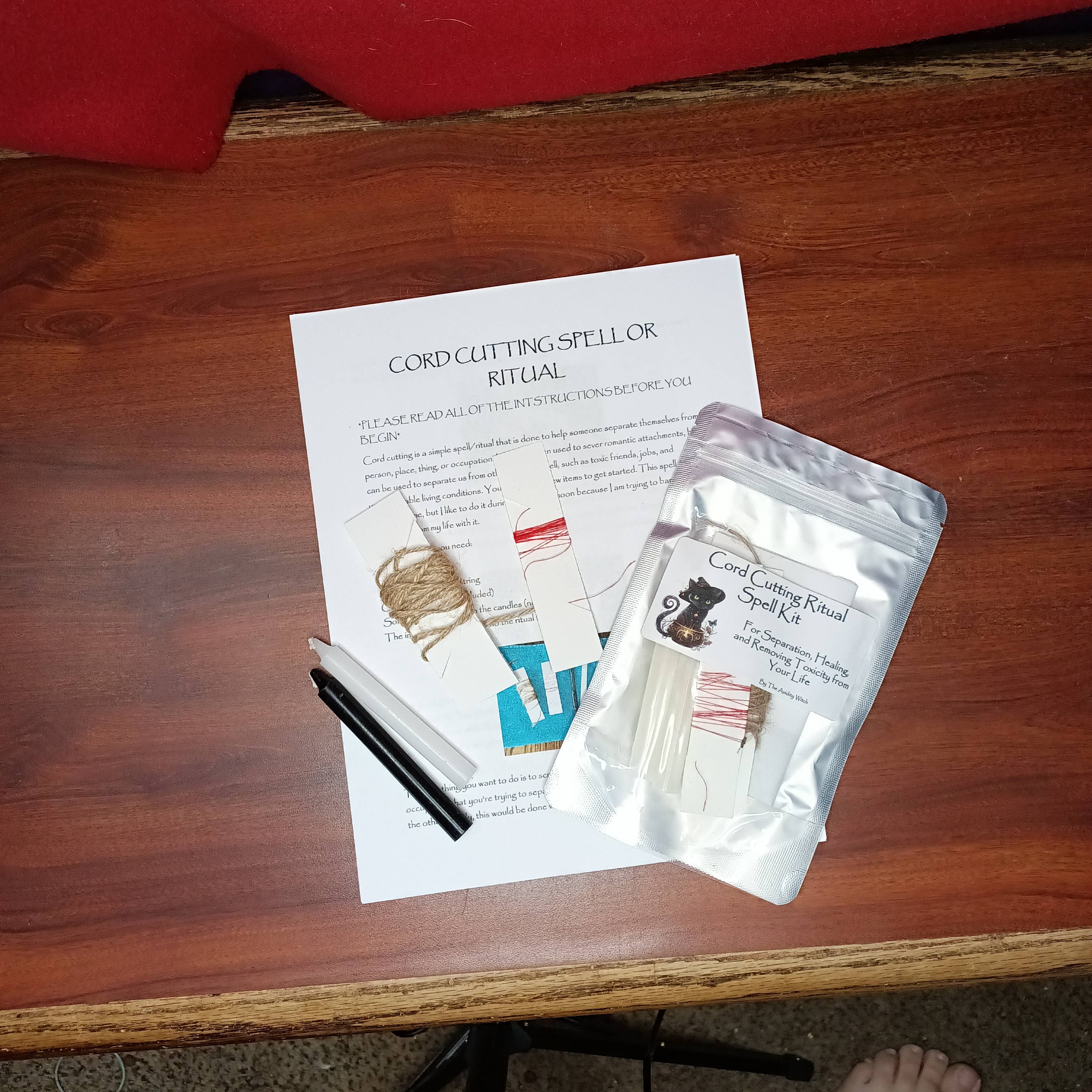 The Avidity Witch - Wholesale Meditation Supplies - Cord Cutting Ritual Spell Kit13