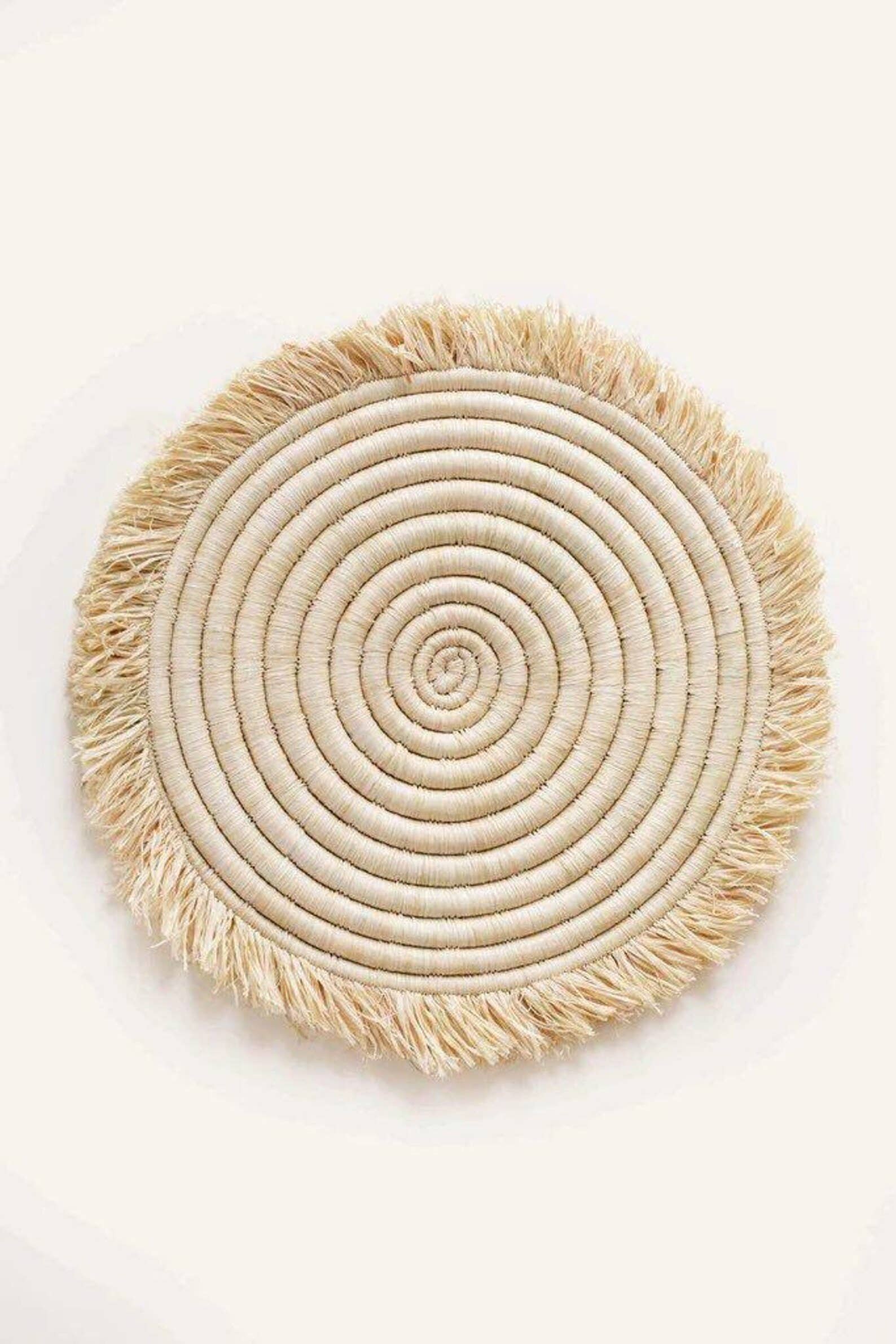 HandHappiness – wholesale Placemat –  Round  Raffia Placemat Handmade Placemats1