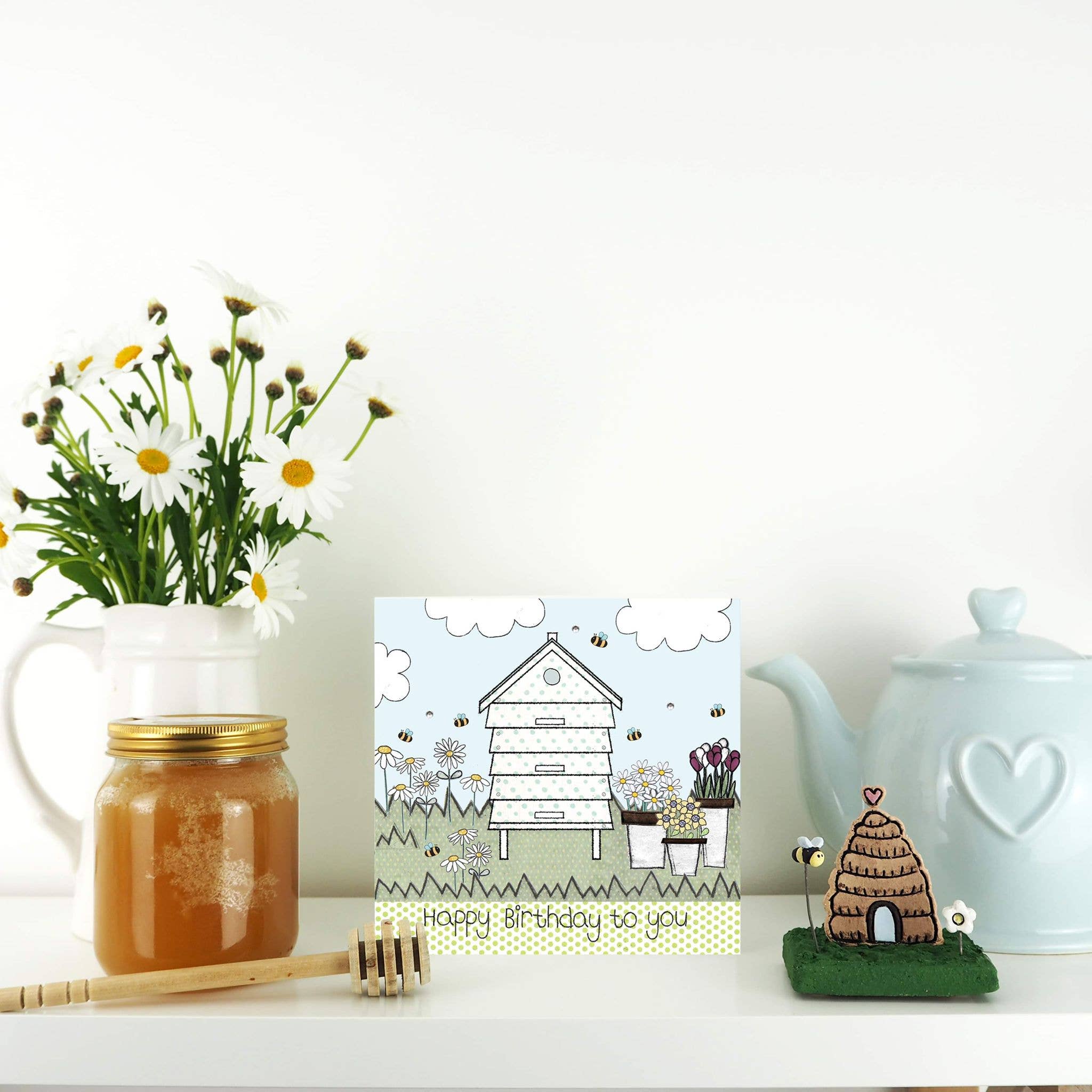 Flossy Teacake – wholesale Birthday card – Beehive Birthday Card1