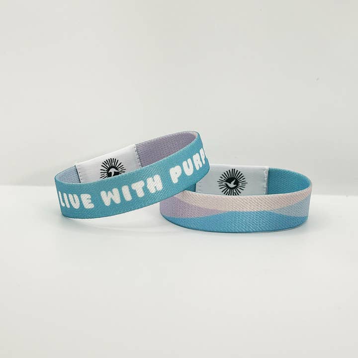 Free Luma - Wholesale Woven/Braided Bracelet - Live With Purpose NFC Positivity Bracelet