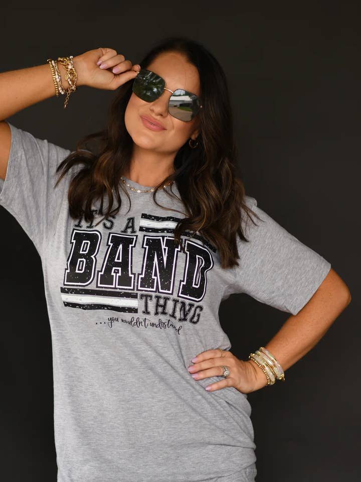 Athletic Heather Grey It’s A Band Thing Tee for wholesale on Faire2