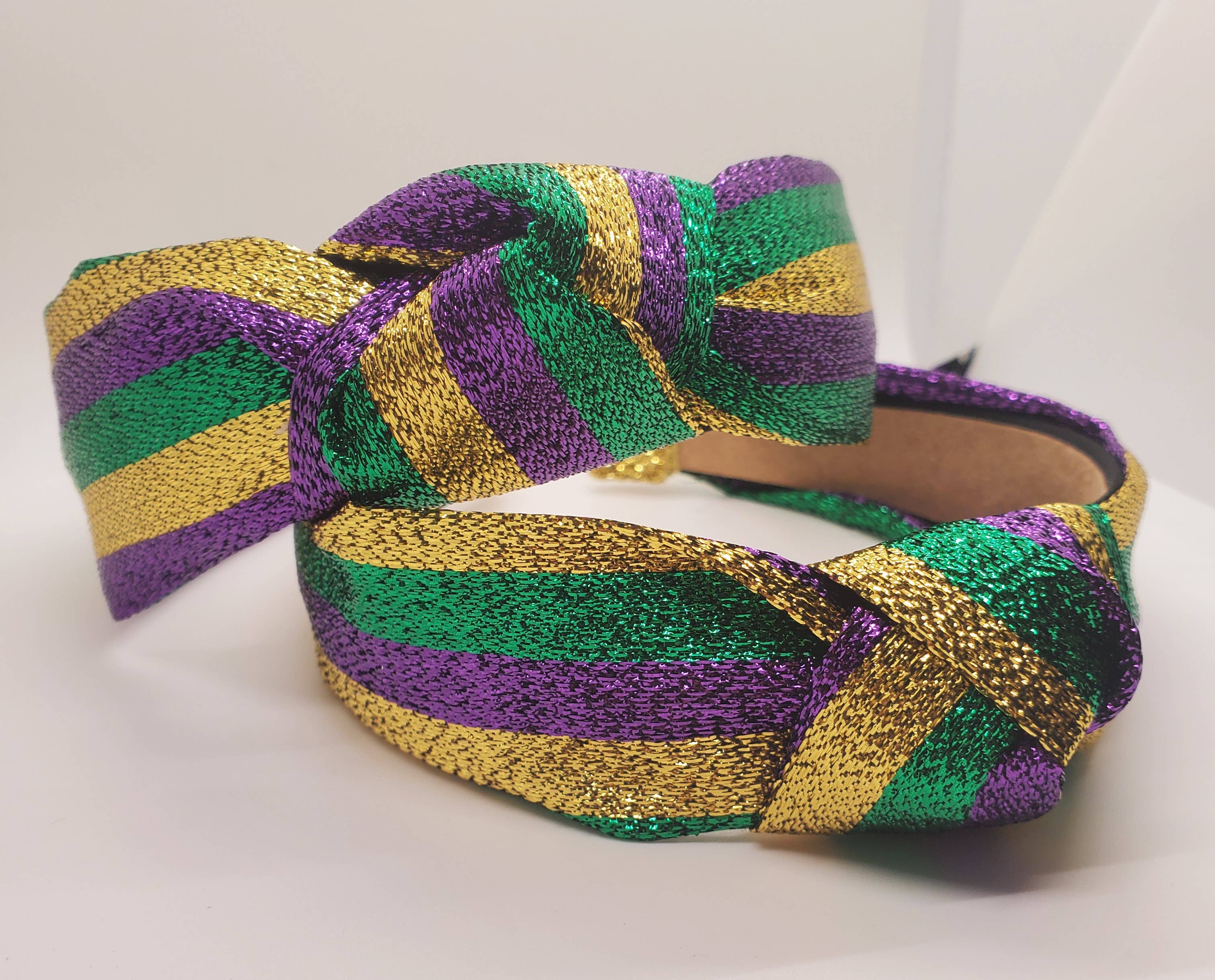 Purple, Green and Gold Mardi Gras Appliques from Beads by the Dozen