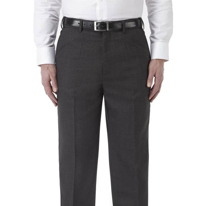 SKOPES Herre Ekstra Lange Uldbukser i Koksgrå (Wexford) for engroshandel hos Brooklyn Big & Tall