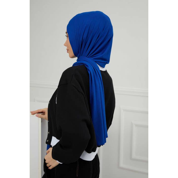 Aisha's Design - Wholesale Hijab - Women's - Comfort Fit Cotton Jersey Hijab, Breathable Lycra Blend Shawl for Women, Easy Daily Wear Modest Headscarf,PS-4082