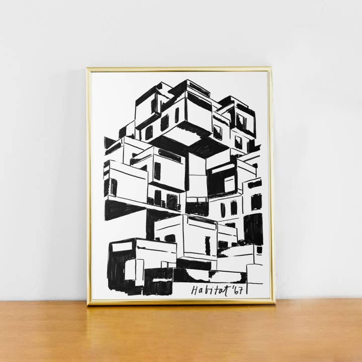 Habitat 67 - Art print for wholesale by Projet Spécial