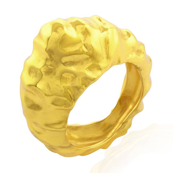 Foil Ring (Gold Vermeil) for wholesale by Arvino
