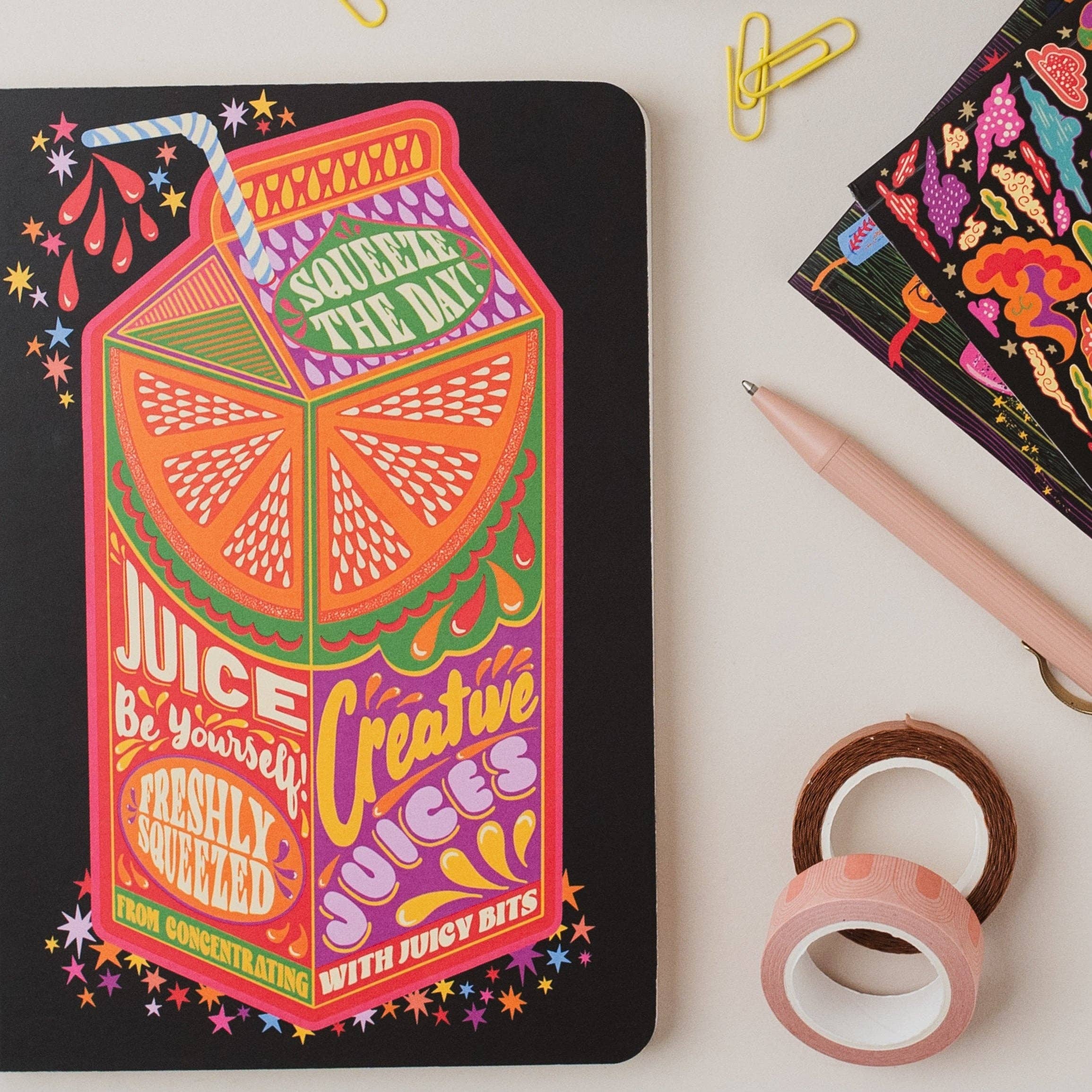 Cath Tate Cards - Wholesale Notebook - CREATIVE JUICE NOTEBOOK2