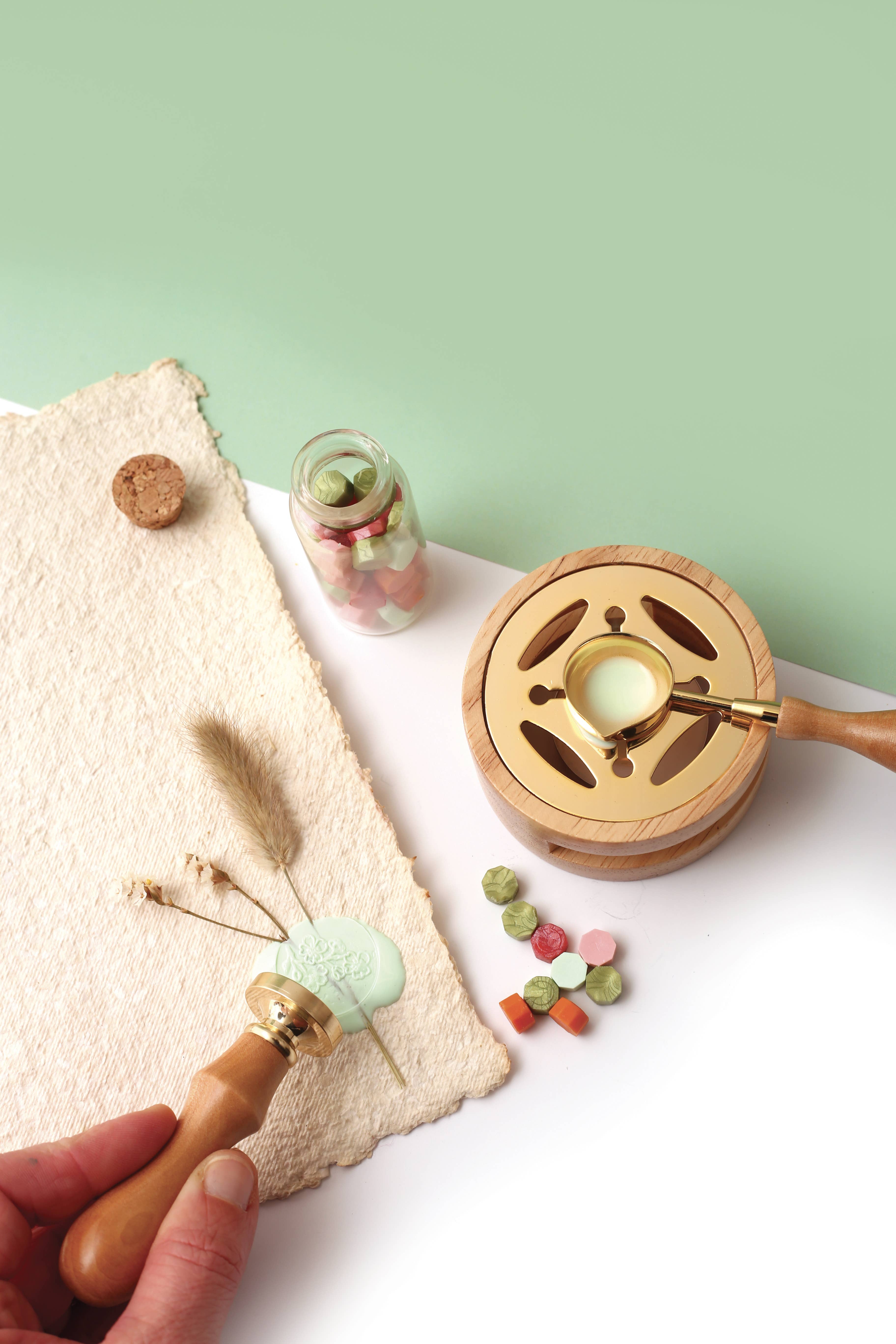 Graine Créative – wholesale Återförsäljarskyltning – Kit för blomformad sigill och förseglingsvax11