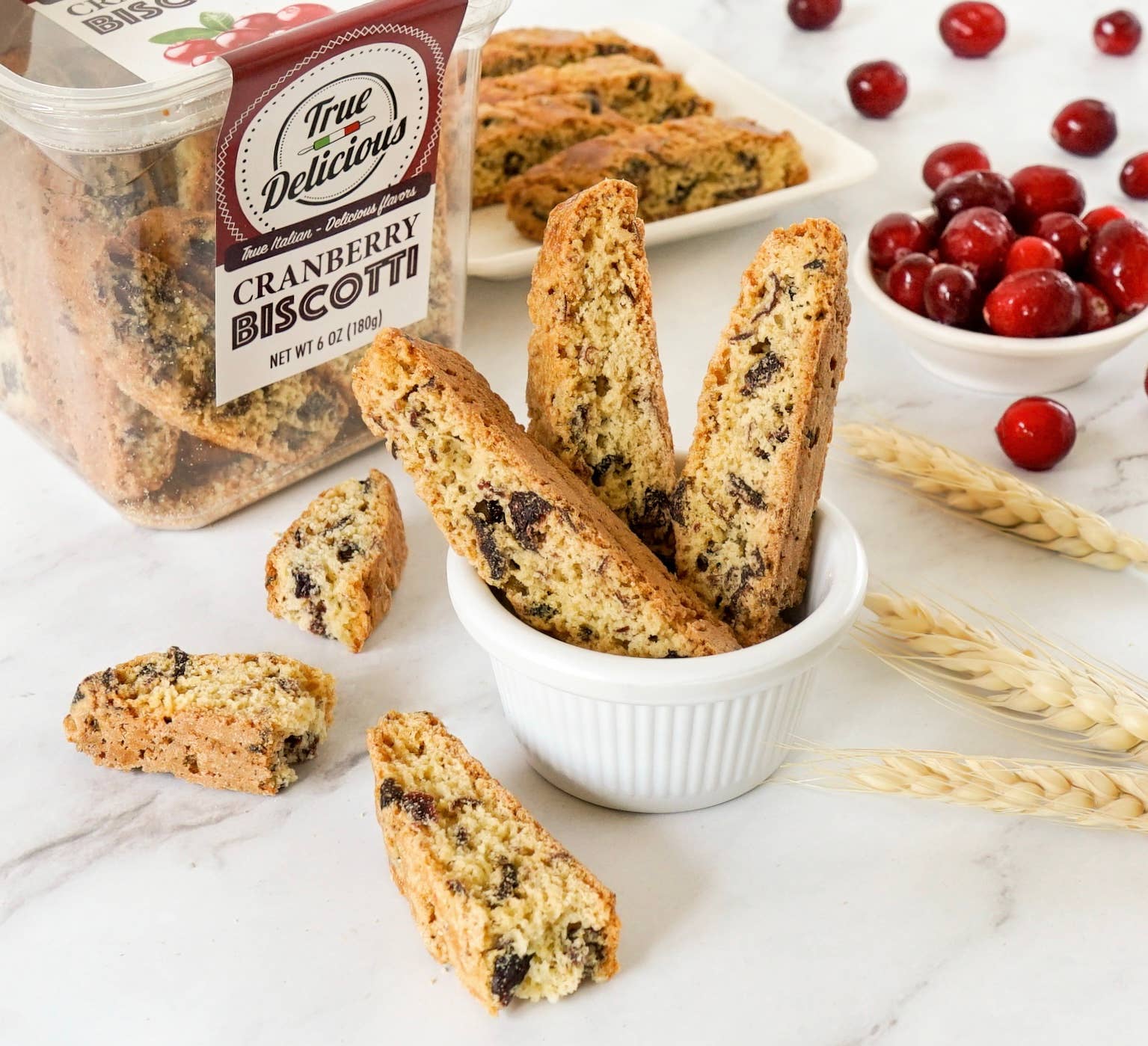 True Delicious - Wholesale Cookie - 3" Biscotti Individually Wrapped - 100pcs6