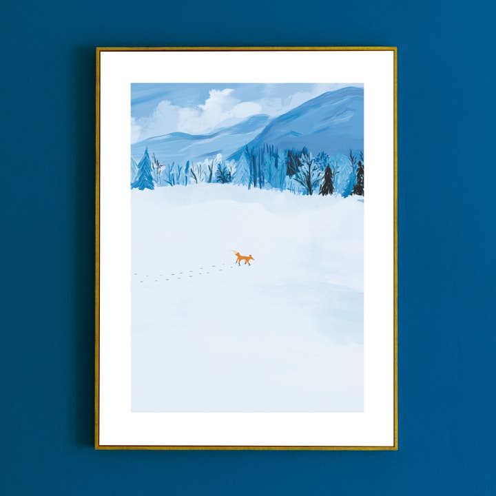 El zorro en la nieve para venta al por mayor de Maison Chapal