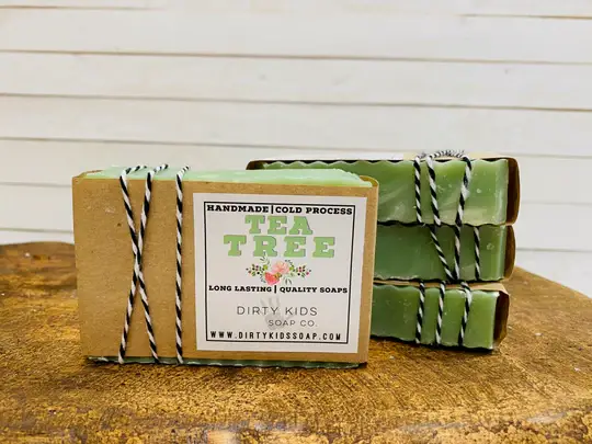dkhandmade - Wholesale Bar Soap - TEA TREE SOAP BAR / COLD PROCESS / MOISTURIZING1
