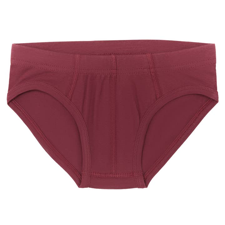 4112 BO | Jungen Slip - Bordeaux for wholesale by Leela Cotton