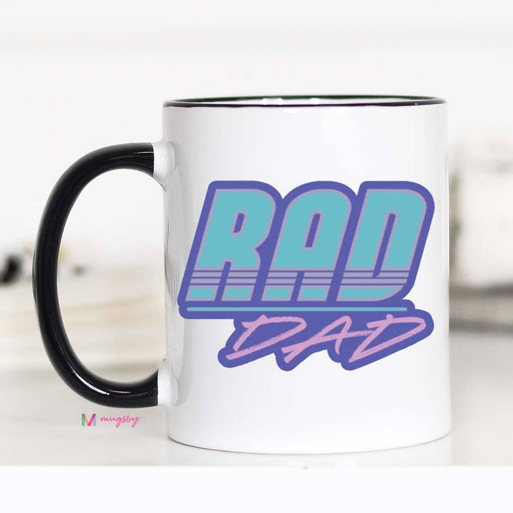 Mugsby - Wholesale Coffee Mug - Rad Dad Coffee Mug, Father's Day Cup, Dad Mug