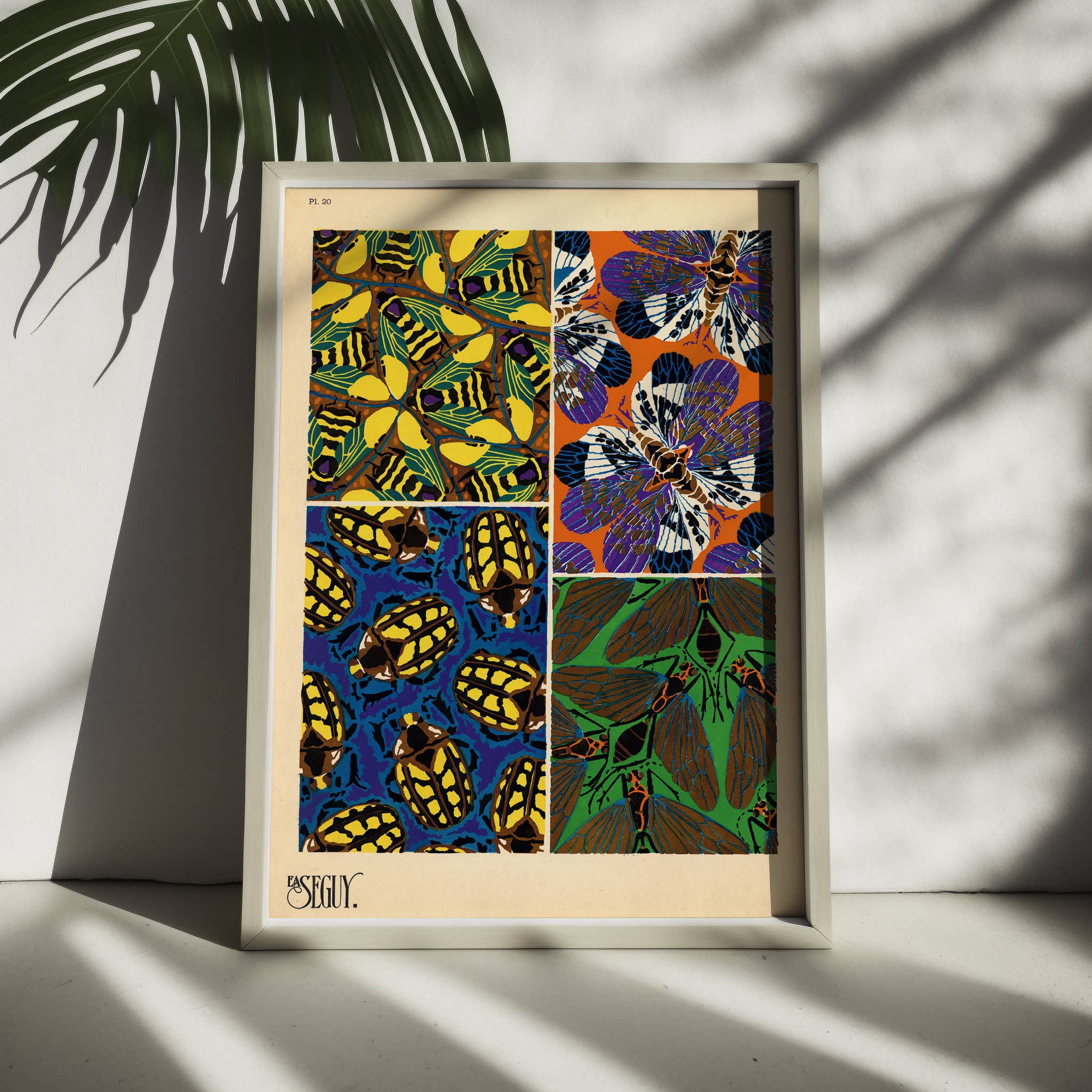 Vintage Wall Graphics - Wholesale Poster - Art Nouveau Vintage Butterfly Illustration Poster