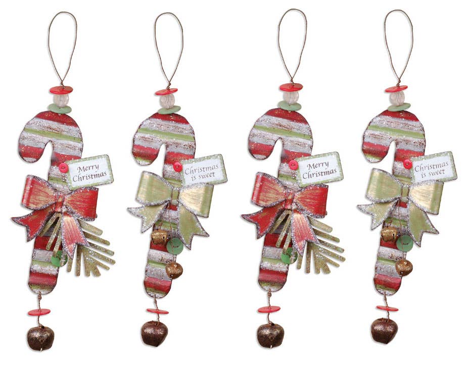 Sunset Vista Designs - Wholesale Ornament Set - Candy Cane Ornament 2 Asst2