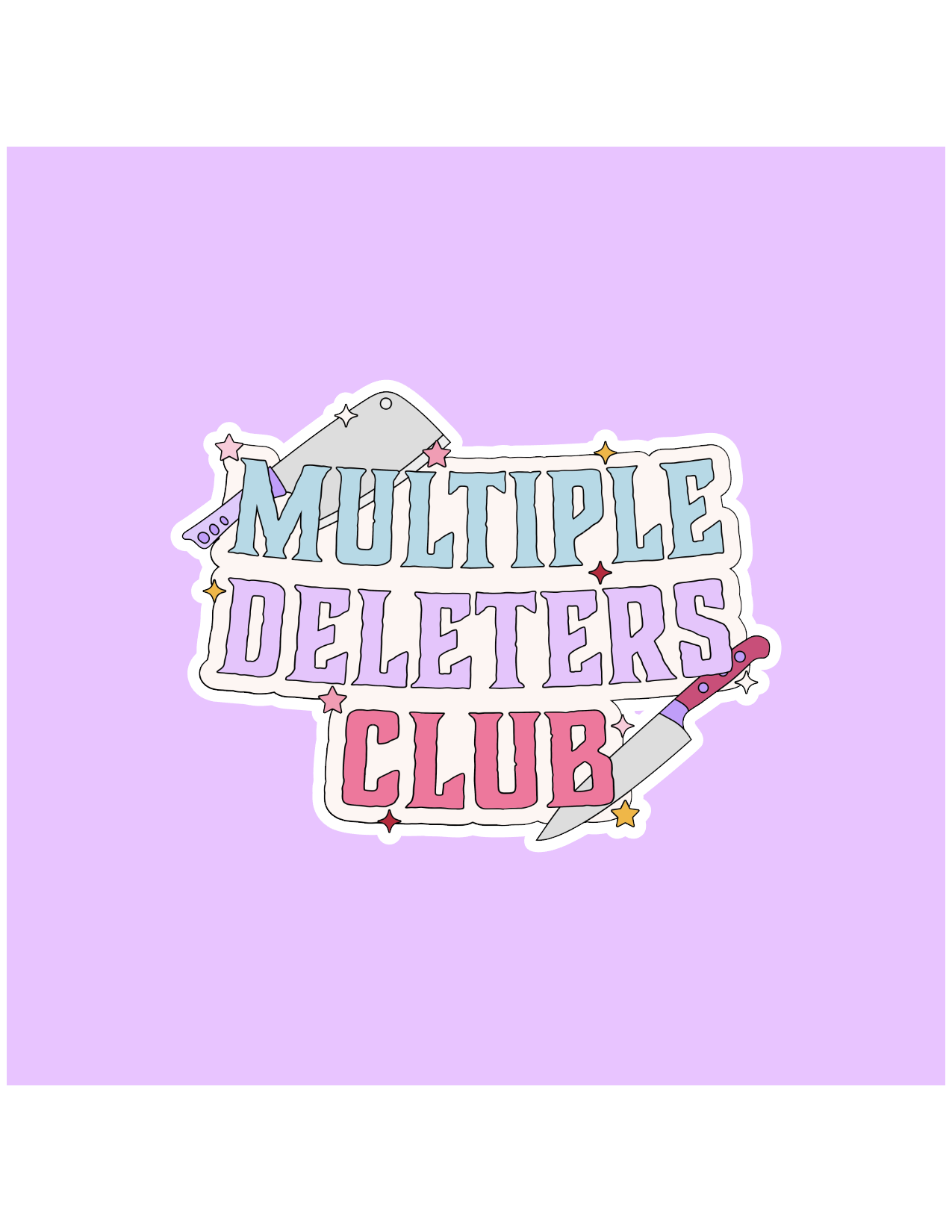 Shadows of Sunshine - Wholesale Sticker - Multiple Deleters Club Leather & Lark Inspired Sticker0