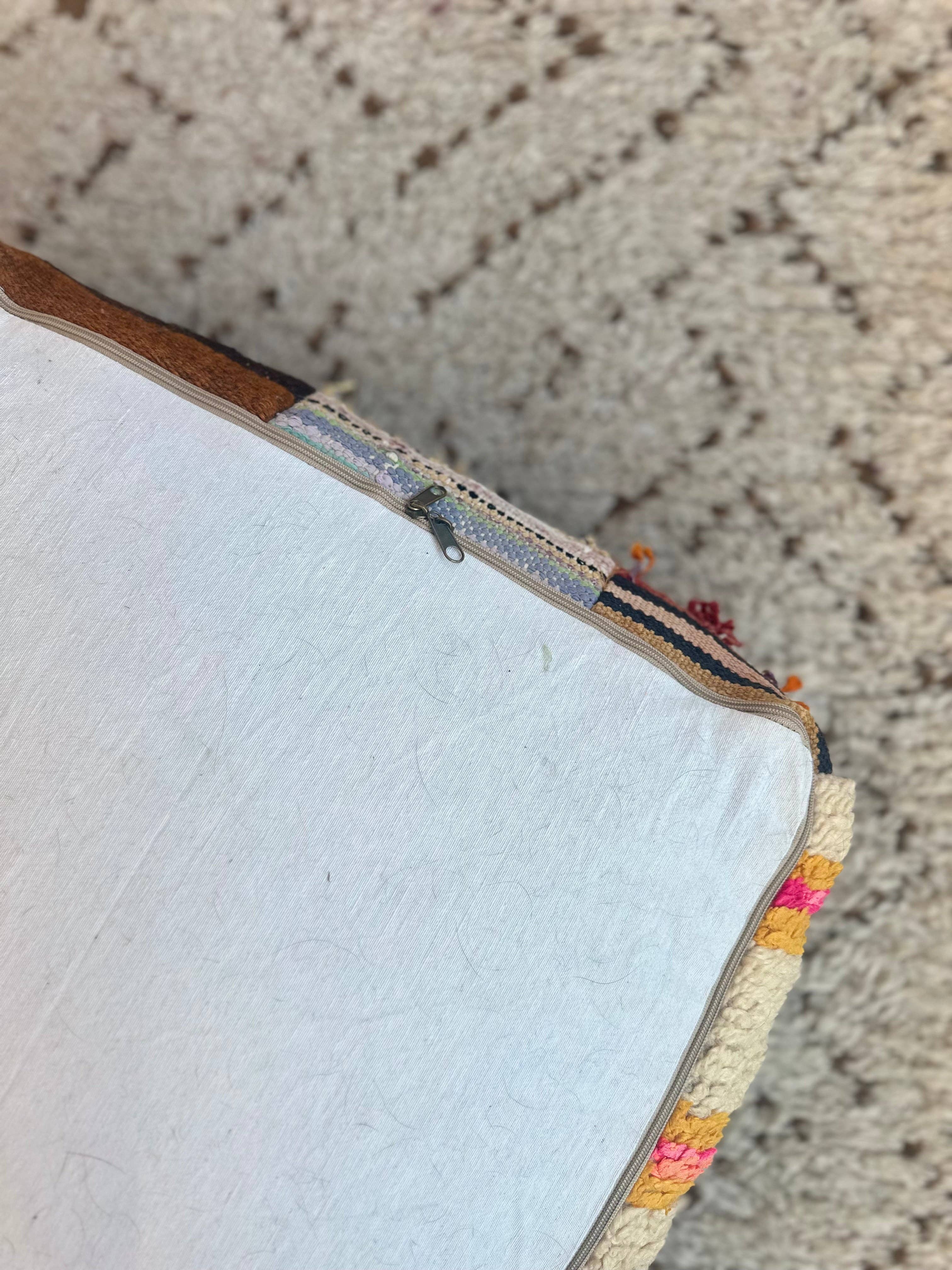 SOUK in the CITY - Wholesale Pouf - UNIQUE Upcycled Berber Poufs - PATCHWORK9