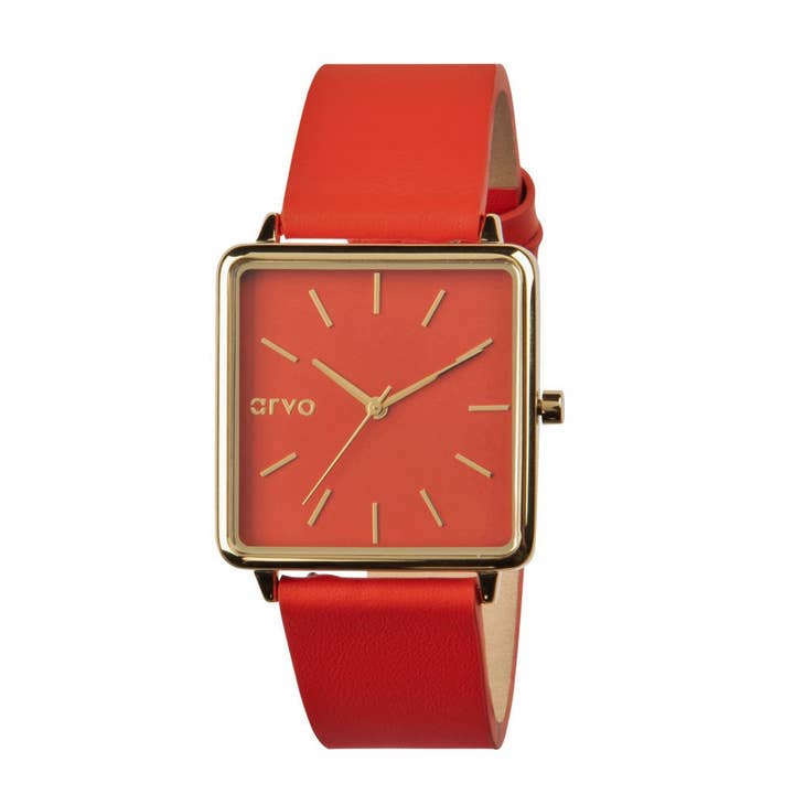 Montre Arvo Time Squared - Rouge pour la vente par Arvo