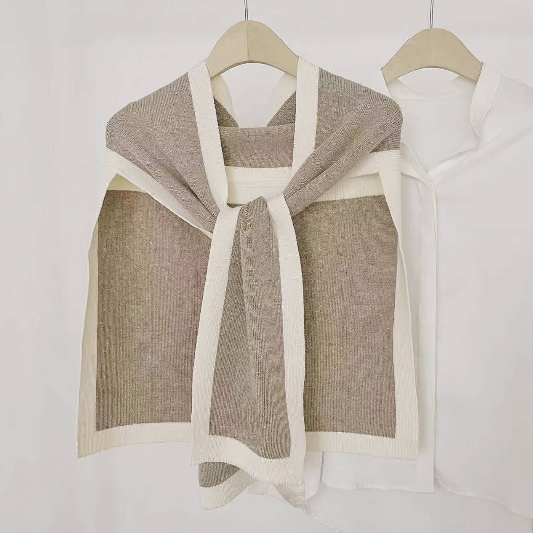 JC Sunny Fashion – wholesale Halsduk - Dam – JC063329 Unik design öppen front knyt sjal wrap0