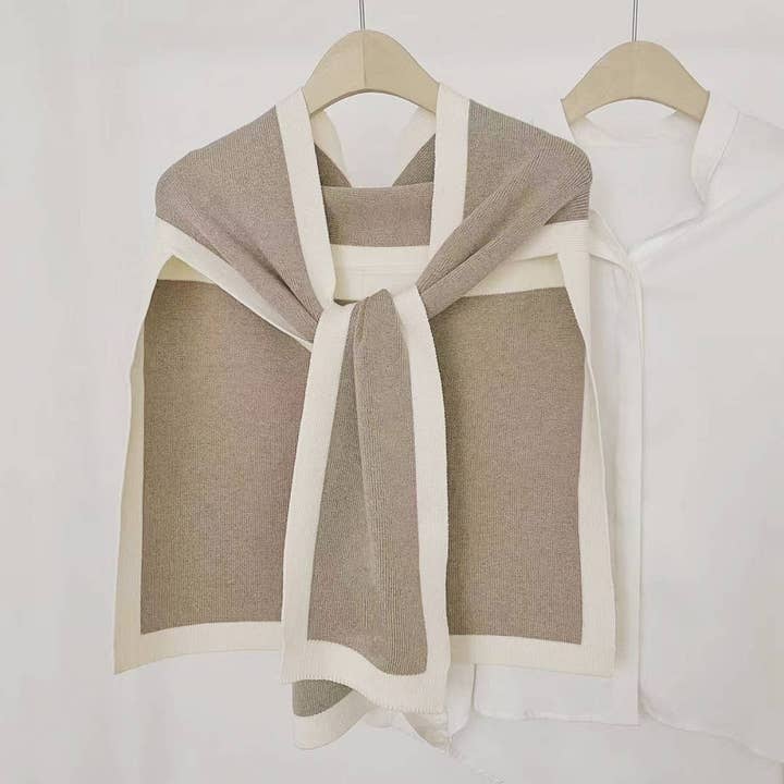 JC Sunny Fashion – wholesale Halsduk - Dam – JC063329 Unik design öppen front knyt sjal wrap