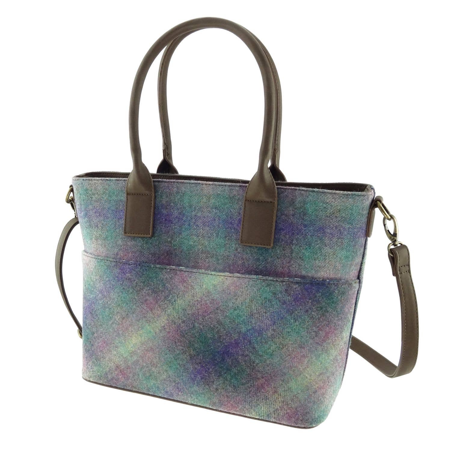 Glen Appin Of Scotland - Wholesale Tote Bag - Women's - 'Loxley' Large Women's Tote Bag in Abraham Moon Tweed2