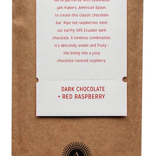 Askinosie Chocolate - Wholesale Chocolate Bar - Dark Chocolate + Red Raspberry Bar (POP of 15)