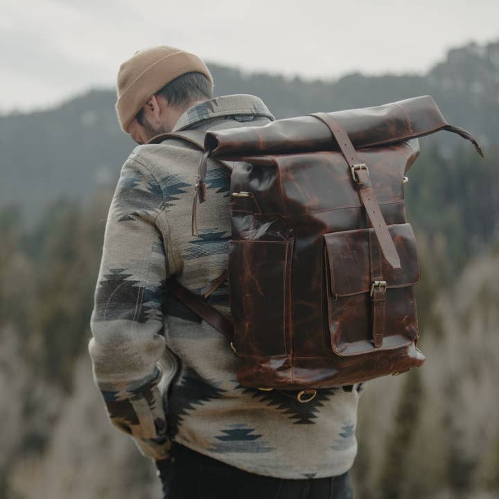 Kodiak Leather - Wholesale Backpack - Men's - Kobuk Leather Backpack